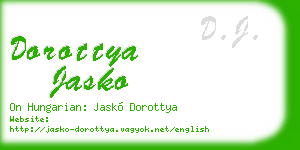 dorottya jasko business card